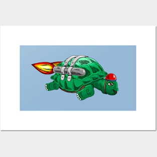 Rocket Turtle Posters and Art